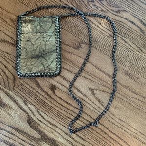 Bam Forever Gold & Pewter Chain Crossbody Bag